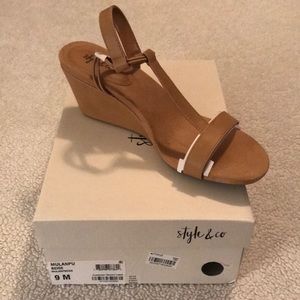 Style & Co.  ladies sandals - Mulanpu Beige
